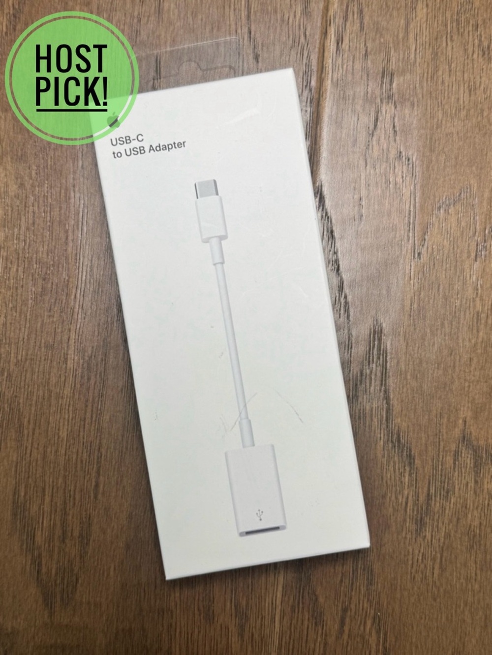 NEW! Apple USB-C to USB-A Adapter - White